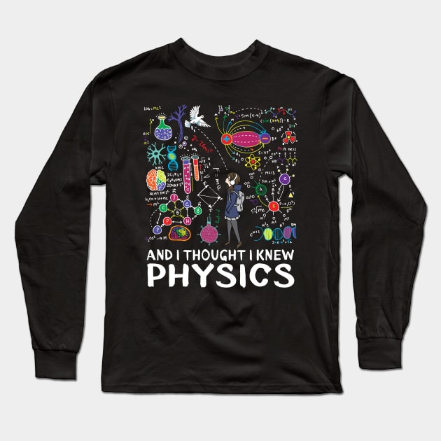 Funny Physics Pigeon Cartoon Gift Long Sleeve T-Shirt by USProudness